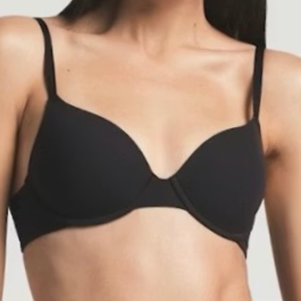 Nwt Skims (Size 32ddd) Fits Everybody T-Shirt Bra Onyx